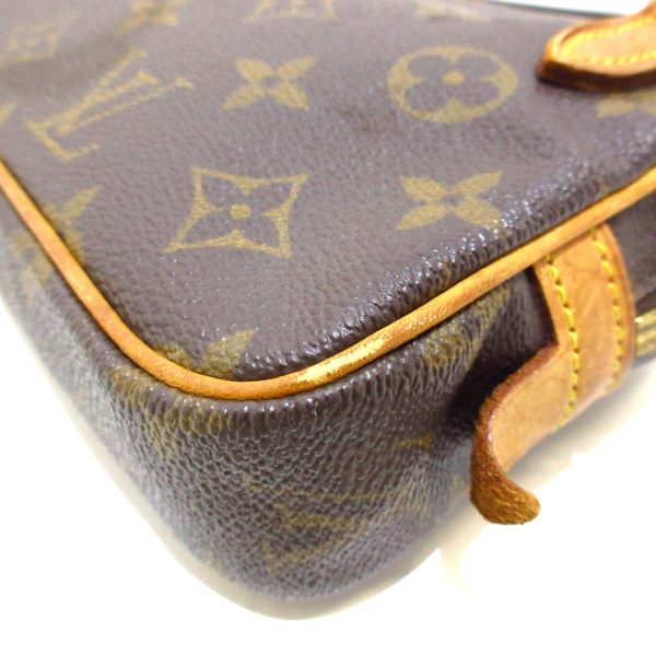 37173415 5 Louis Vuitton Pochette Marly Monogram Canvas Shoulder Bag Brown