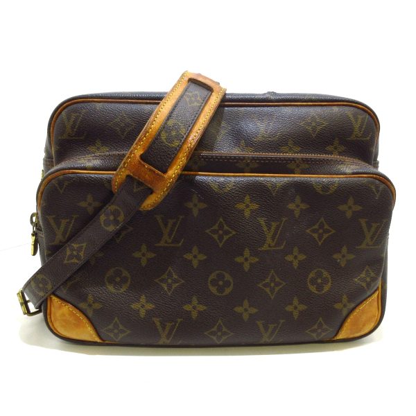 37174459 1 Louis Vuitton Nile Monogram Canvas Shoulder Bag Brown