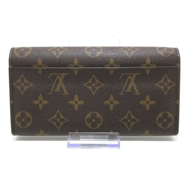 37175265 2 Louis Vuitton Portefeuille Sara Canvas Monogram Long Wallet Maron