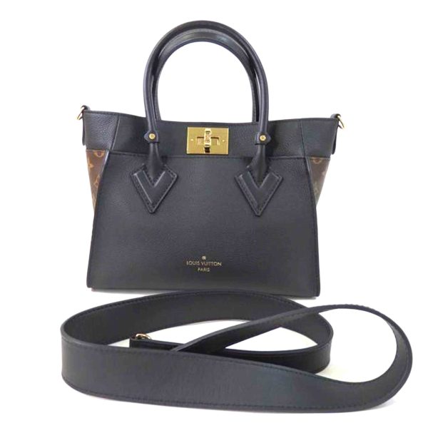 37185 1 Louis Vuitton On My Side PM Monogram Bag Noir