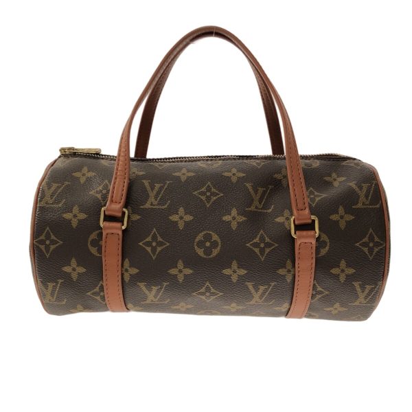 37186098 1 Louis Vuitton Vintage Papillon Monogram Canvas Handbag Brown