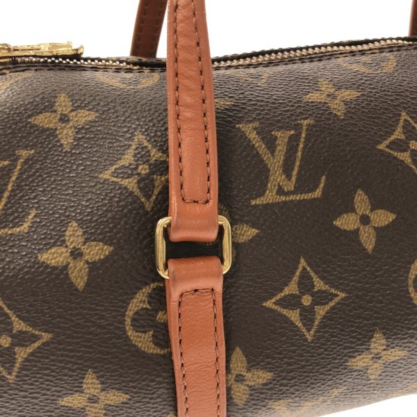 37186098 10 Louis Vuitton Vintage Papillon Monogram Canvas Handbag Brown