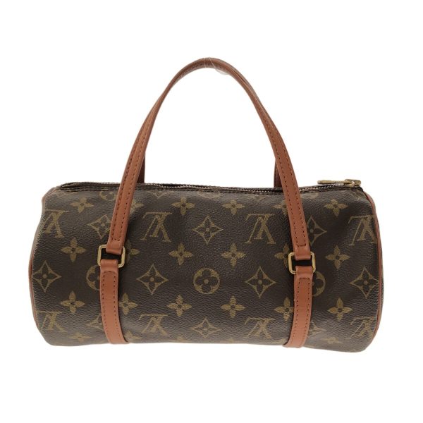 37186098 3 Louis Vuitton Vintage Papillon Monogram Canvas Handbag Brown