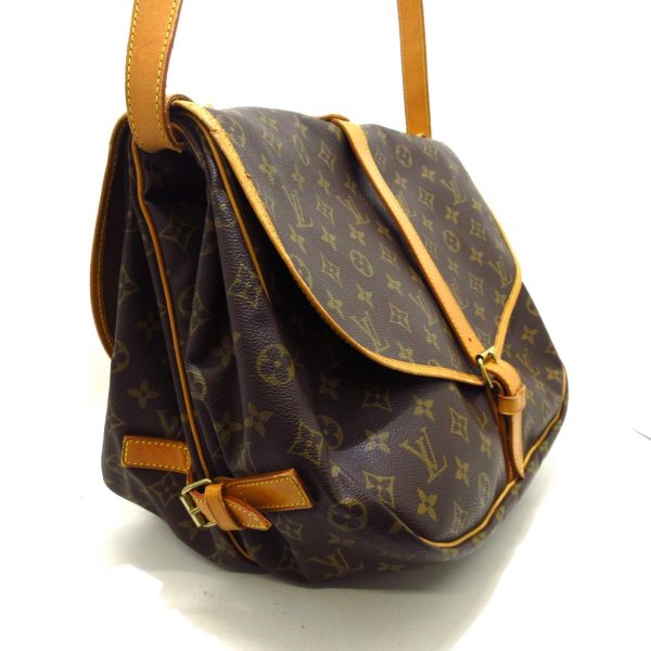 37194159 2 Louis Vuitton Saumur Canvas Monogram Shoulder Bag Brown