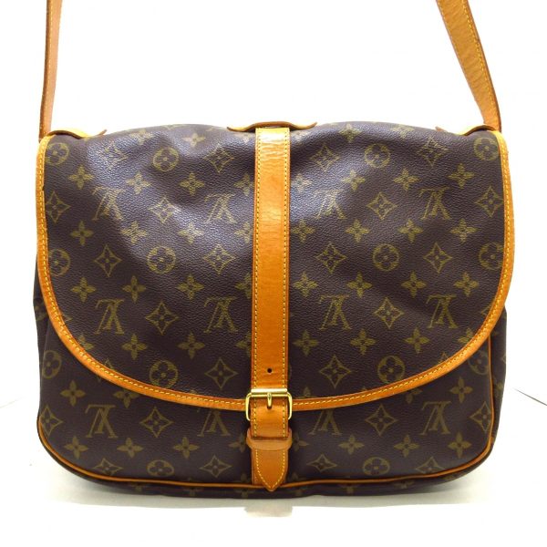 37194159 3 Louis Vuitton Saumur Canvas Monogram Shoulder Bag Brown