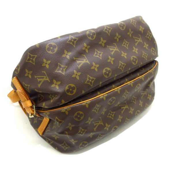 37194159 4 Louis Vuitton Saumur Canvas Monogram Shoulder Bag Brown