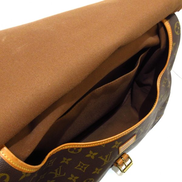 37194159 6 Louis Vuitton Saumur Canvas Monogram Shoulder Bag Brown