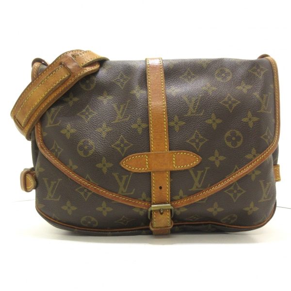 37200018 1 Louis Vuitton Saumur Canvas Monogram Shoulder Bag Brown