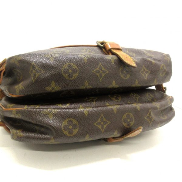 37200018 4 Louis Vuitton Saumur Canvas Monogram Shoulder Bag Brown