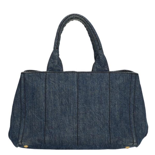 37201 2 Prada Kanapa Tote Denim Blue