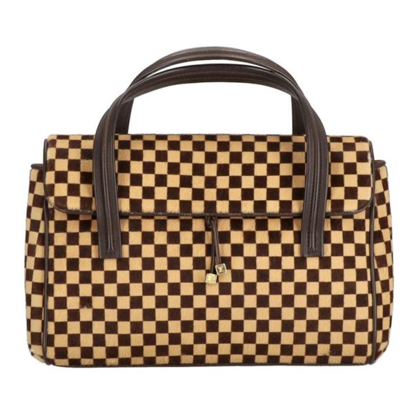 37208 1 Louis Vuitton Lion Damier Bag Brown