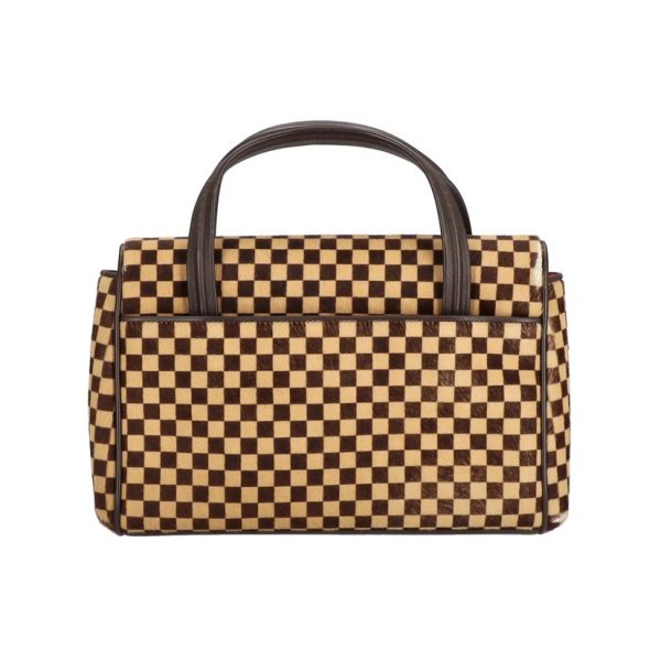 37208 2 Louis Vuitton Lion Damier Bag Brown