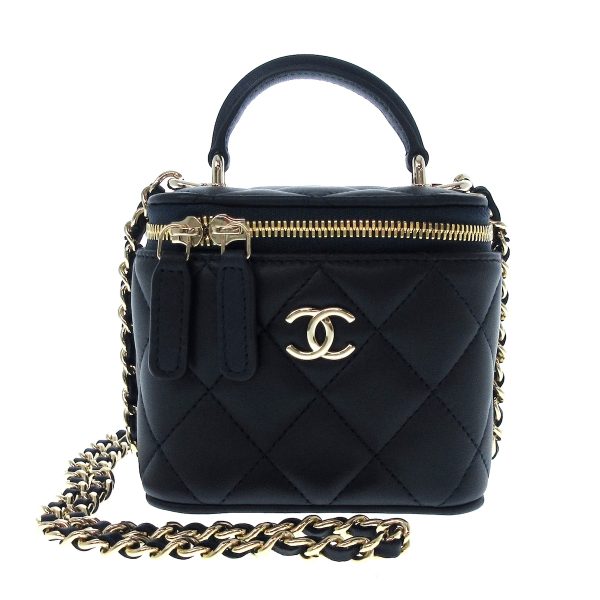 37212619 1 Chanel Vanity Bag Lambskin Navy