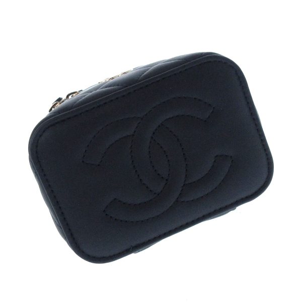 37212619 4 Chanel Vanity Bag Lambskin Navy