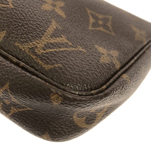 37214089 5 Louis Vuitton Pochette Accessoire Monogram Canvas Handbag Brown