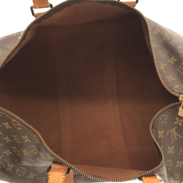 37214116 6 Louis Vuitton Keepall Bandouliere Monogram Canvas Boston Bag Brown