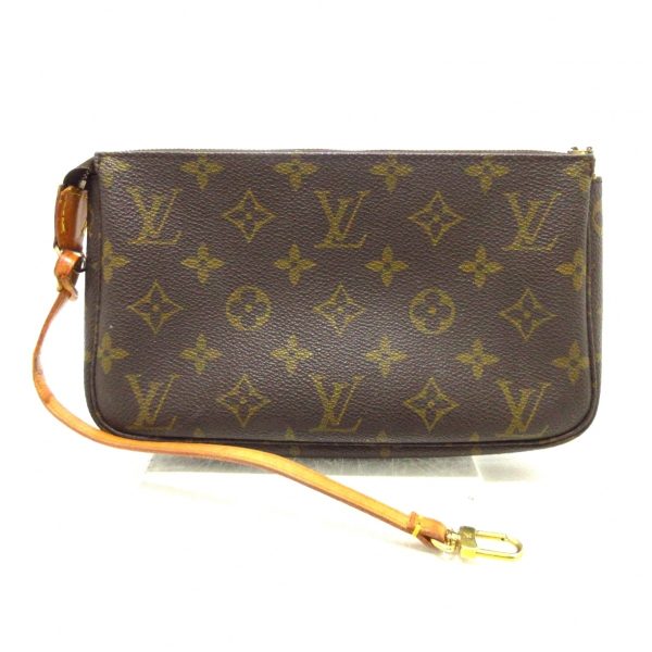 37214497 1 Louis Vuitton Pochette Accessoire Canvas Monogram Handbag Brown