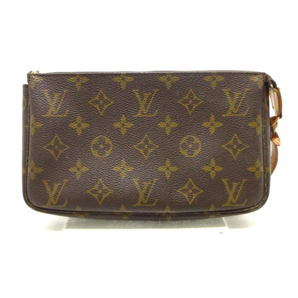 37214497 3 Louis Vuitton Pochette Accessoire Canvas Monogram Handbag Brown