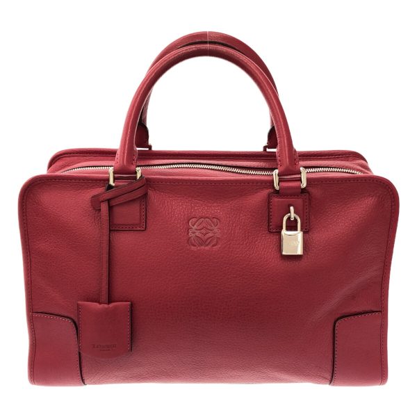 37215449 1 Loewe Amazona 36 Handbag Leather Red