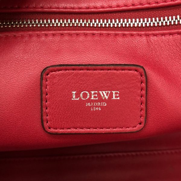 37215449 7 Loewe Amazona 36 Handbag Leather Red