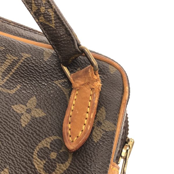 37215705 13 Louis Vuitton Pochette Marly Monogram Canvas Shoulder Bag Brown