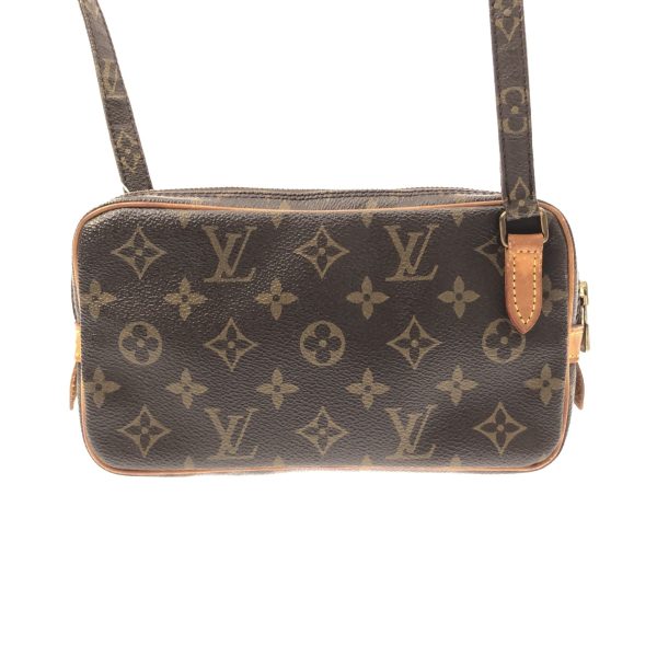 37215705 3 Louis Vuitton Pochette Marly Monogram Canvas Shoulder Bag Brown