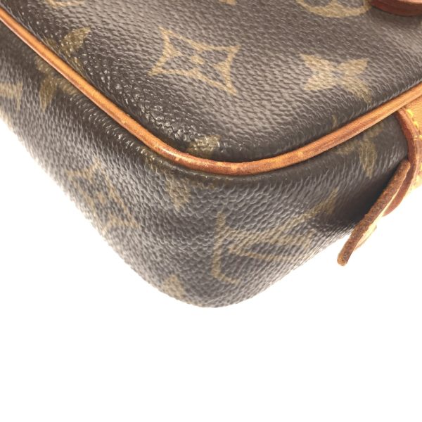 37215705 5 Louis Vuitton Pochette Marly Monogram Canvas Shoulder Bag Brown