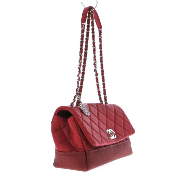 37215706 2 Chanel Shoulder Bag Caviar Lambskin Red