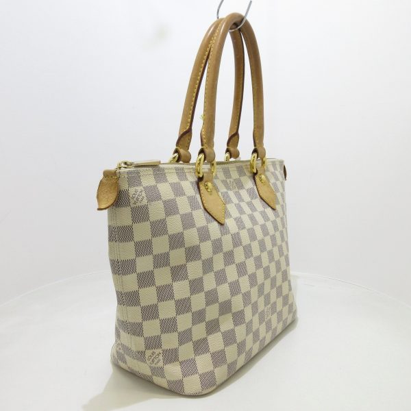 37216123 2 Louis Vuitton Saleya Damier Canvas Handbag Azure