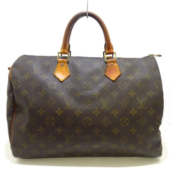 37217523 1 Louis Vuitton Speedy Canvas Monogram Handbag Brown