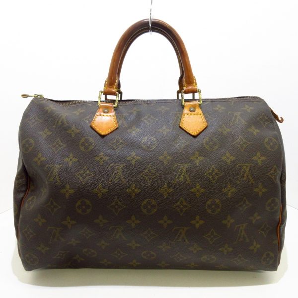 37217523 3 Louis Vuitton Speedy Canvas Monogram Handbag Brown