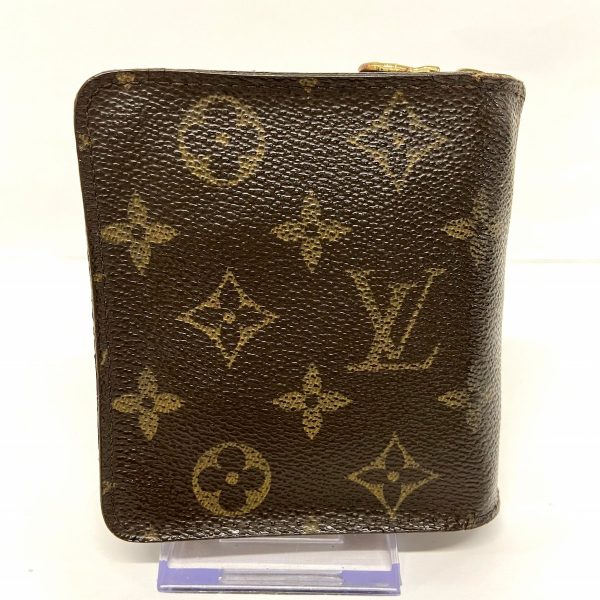 37217964 2 Louis Vuitton Compact Zip Monogram Canvas Bifold Wallet Brown