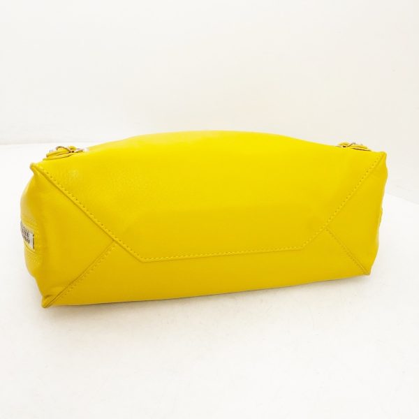 37218413 4 Balenciaga Paper A6 Leather Handbag Yellow