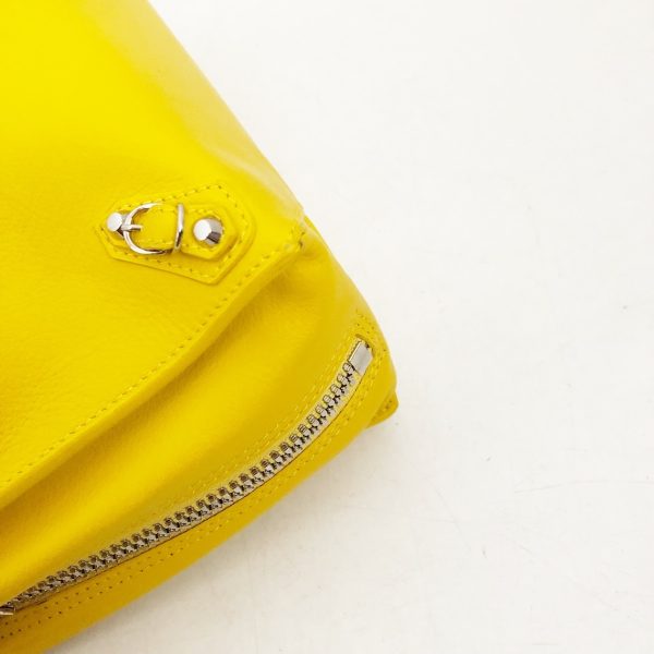 37218413 5 Balenciaga Paper A6 Leather Handbag Yellow