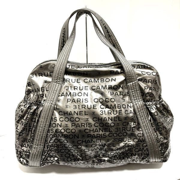 37218603 1 Chanel Handbag Pvc Silver Black