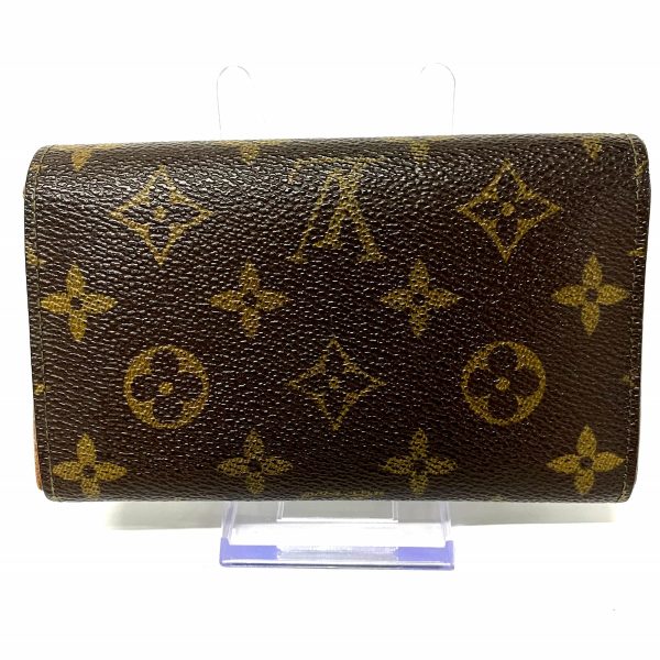 37218732 2 Louis Vuitton Porte Monet Tresor Monogram Canvas Bifold Wallet Brown