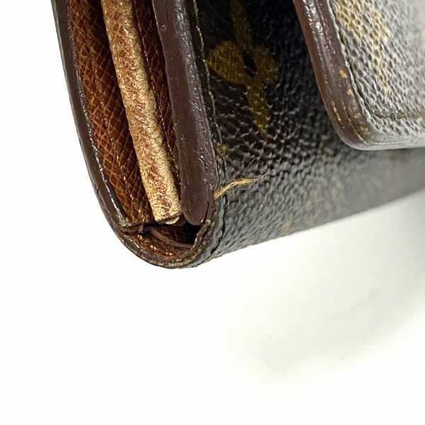 37218732 7 Louis Vuitton Porte Monet Tresor Monogram Canvas Bifold Wallet Brown