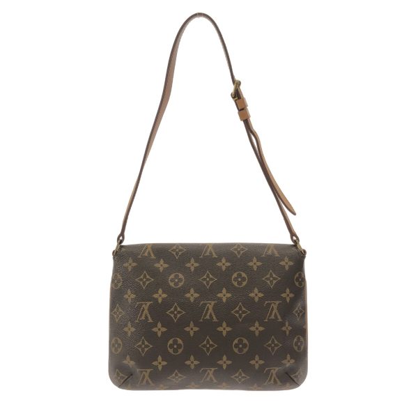 37218749 3 Louis Vuitton Musette Tango Monogram Canvas Shoulder Bag Brown