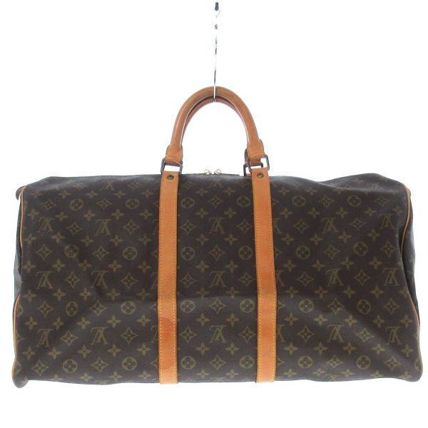 37221135 3 Louis Vuitton Keepall Monogram Canvas Boston Bag Brown