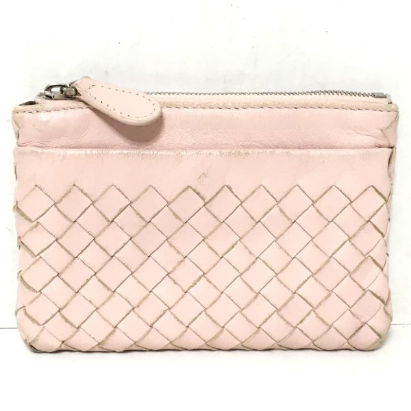 37221890 1 Bottega Veneta Intrecciato Coin Case Pink Leather