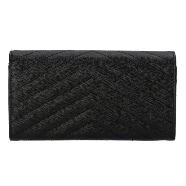 372264bow011000 2 Saint Laurent Paris Wallet Bifold Long Quilted Leather Monogram