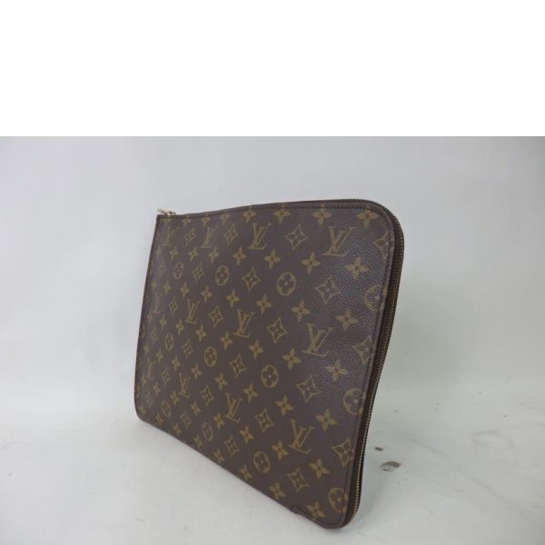 37239 3 Louis Vuitton Poche Monogram Document Bag Brown