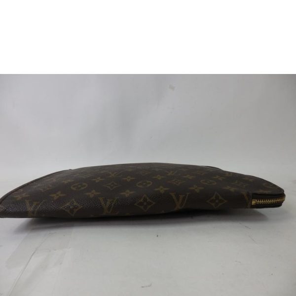 37239 4 Louis Vuitton Poche Monogram Document Bag Brown