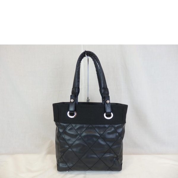 37246 2 Chanel Paris Biarritz Tote Bag Black