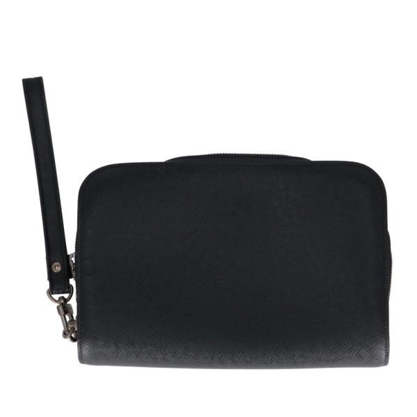 37249 1 Louis Vuitton Baikal Taiga Clutch Bag Black