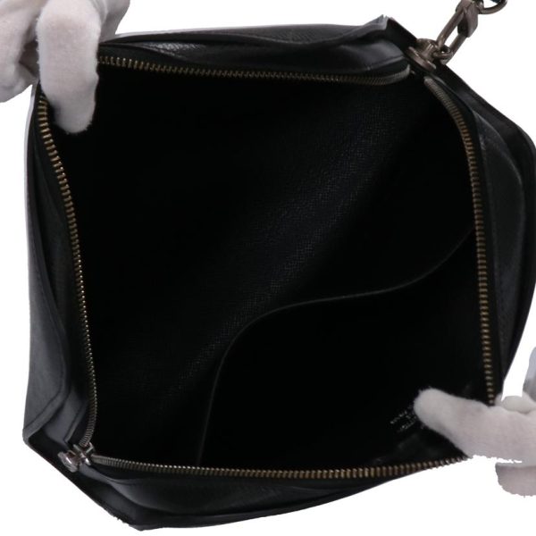 37249 5 Louis Vuitton Baikal Taiga Clutch Bag Black