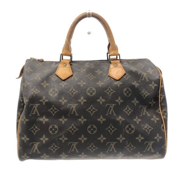 37251438 3 Louis Vuitton Speedy Canvas Monogram Handbag Brown