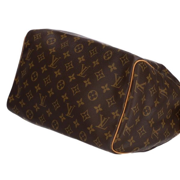 37254 3 LOUIS VUITTON Speedy 30 Handbag Monogram Brown