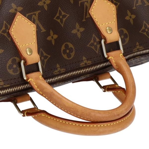 37254 4 LOUIS VUITTON Speedy 30 Handbag Monogram Brown