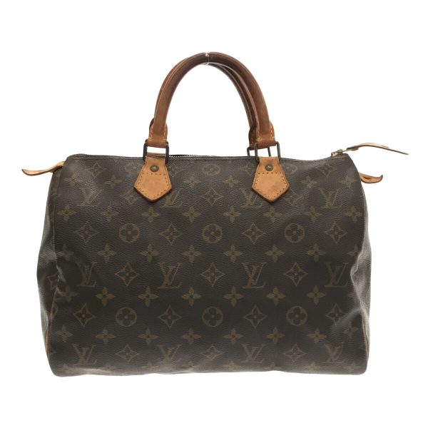 37258352 1 Louis Vuitton Speedy Canvas Monogram Handbag Brown